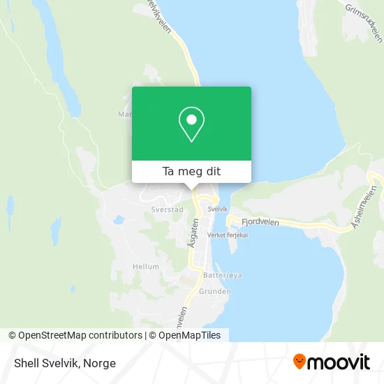 Shell Svelvik kart
