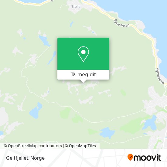 Geitfjellet kart