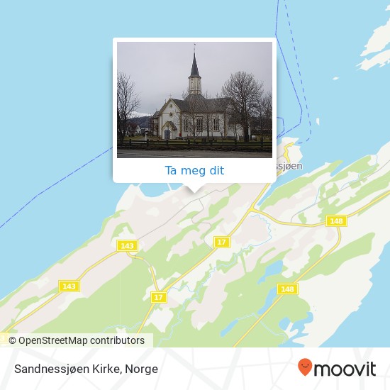Sandnessjøen Kirke kart