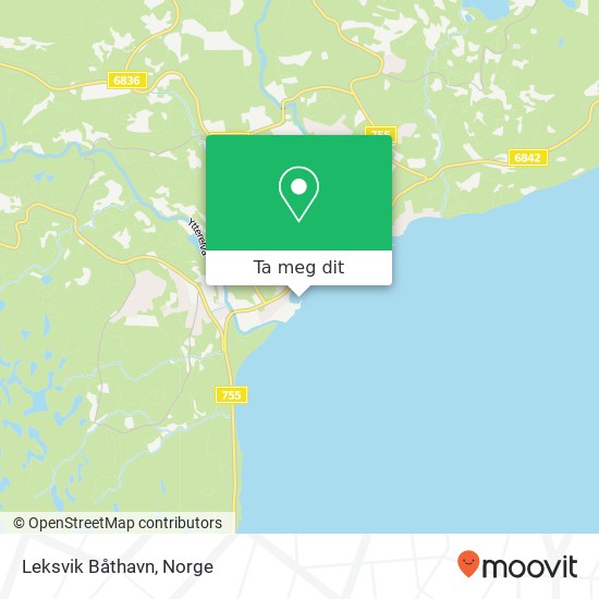 Leksvik Båthavn kart