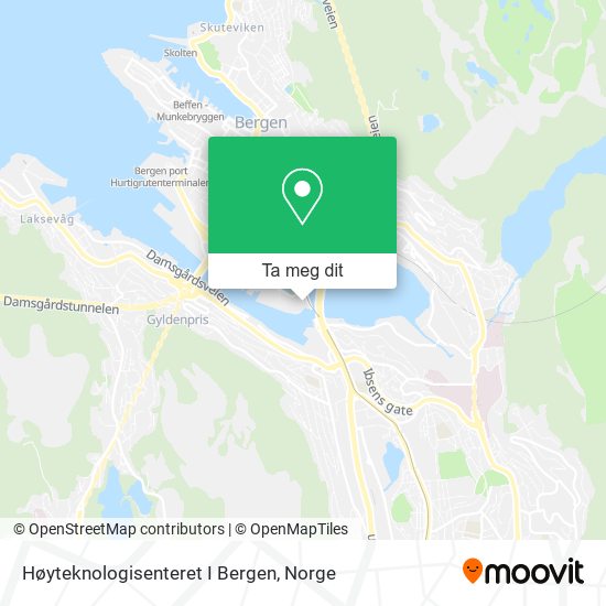 Høyteknologisenteret I Bergen kart
