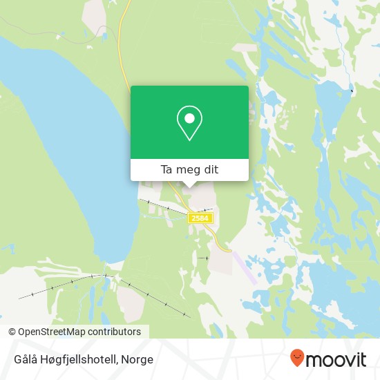 Gålå Høgfjellshotell kart