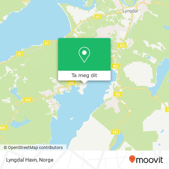 Lyngdal Havn kart