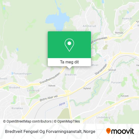 Bredtveit Fengsel Og Forvarningsanstalt kart