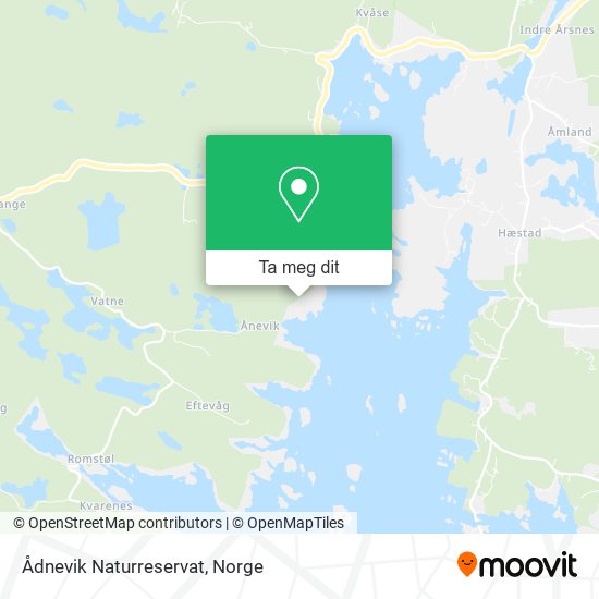 Ådnevik Naturreservat kart