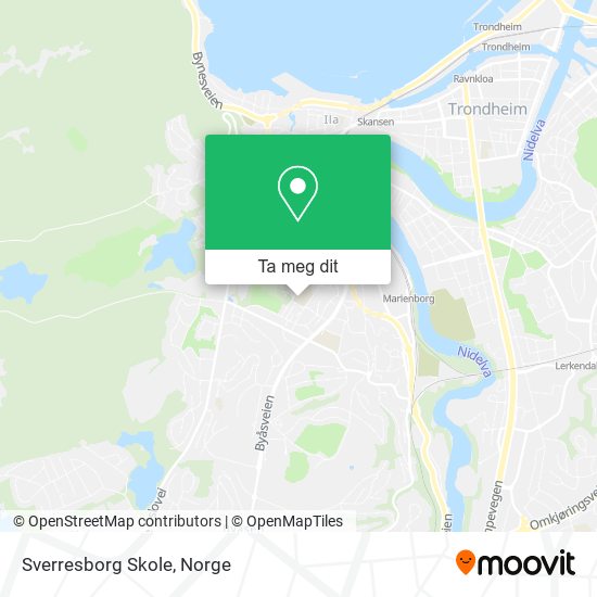 Sverresborg Skole kart
