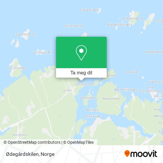 Ødegårdskilen kart