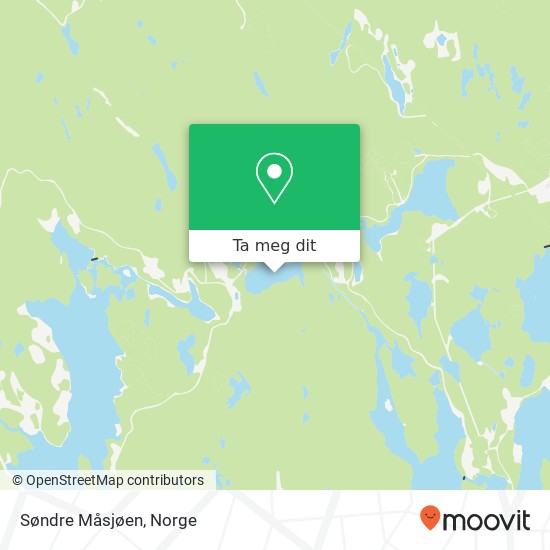 Søndre Måsjøen kart