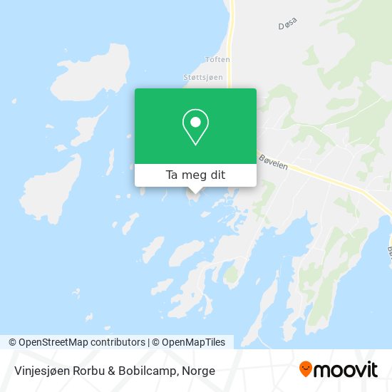 Vinjesjøen Rorbu & Bobilcamp kart