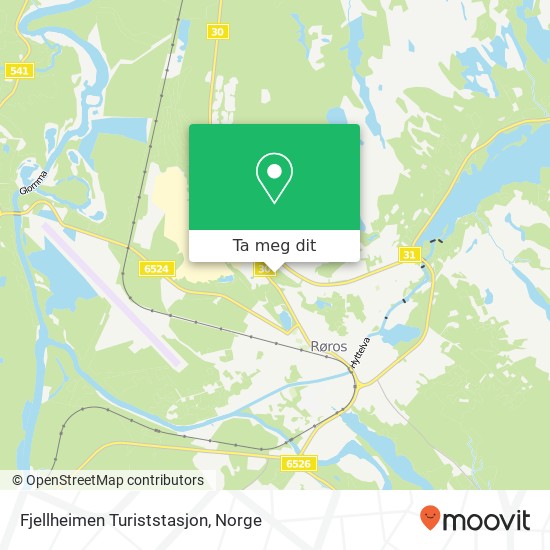 Fjellheimen Turiststasjon kart