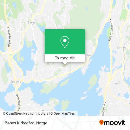 Bønes Kirkegård kart