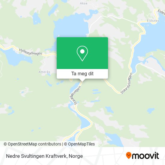 Nedre Svultingen Kraftverk kart