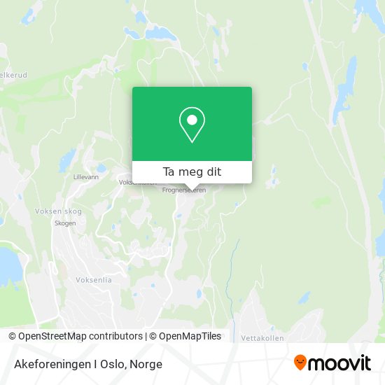 Akeforeningen I Oslo kart