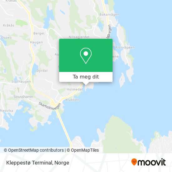 Kleppestø Terminal kart