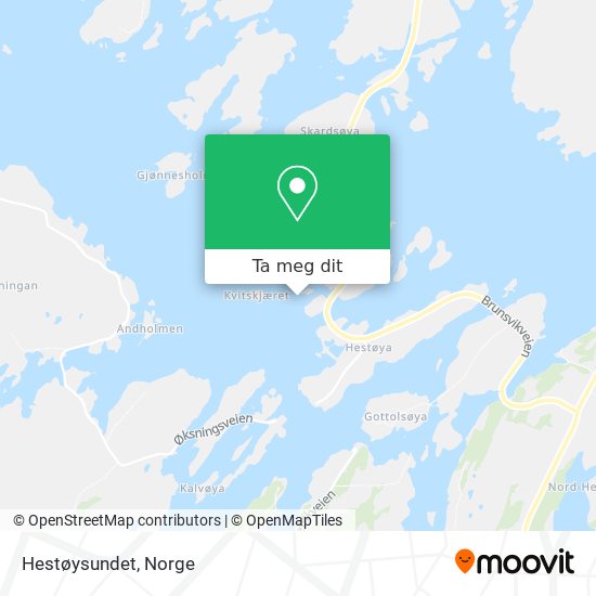 Hestøysundet kart