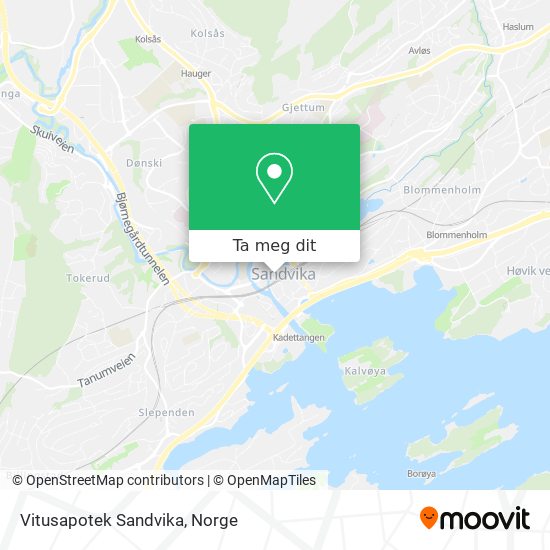 Vitusapotek Sandvika kart