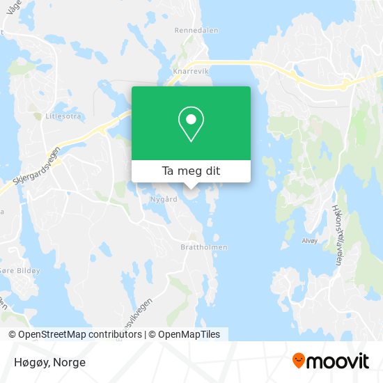 Høgøy kart