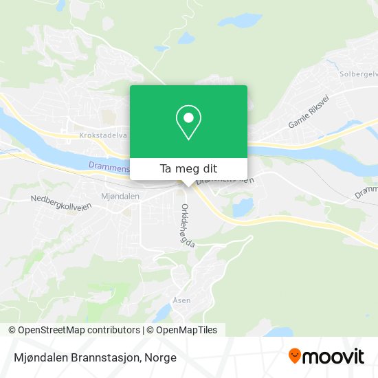 Mjøndalen Brannstasjon kart