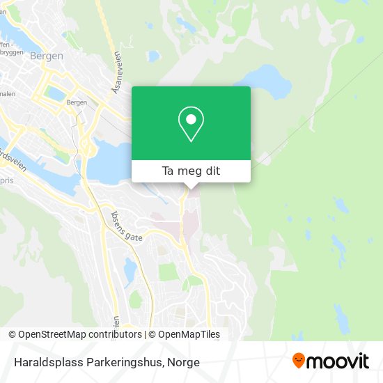 Haraldsplass Parkeringshus kart