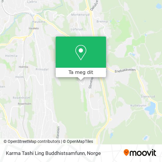 Karma Tashi Ling Buddhistsamfunn kart