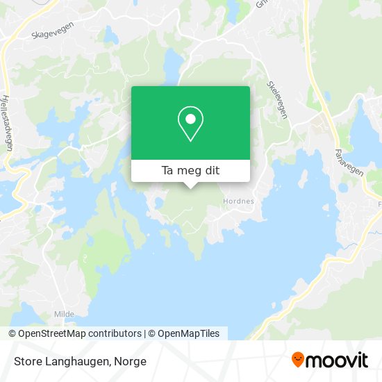 Store Langhaugen kart