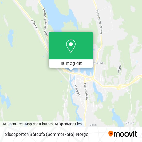 Sluseporten Båtcafe (Sommerkafé) kart