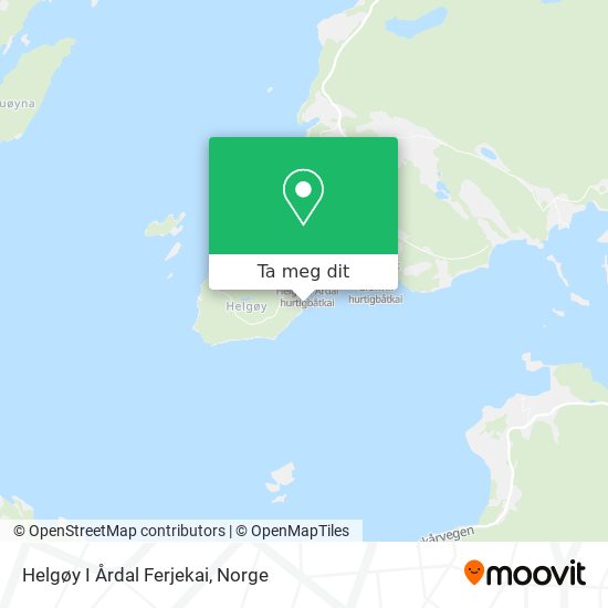 Helgøy I Årdal Ferjekai kart