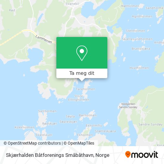 Skjærhalden Båtforenings Småbåthavn kart