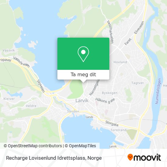 Recharge Lovisenlund Idrettsplass kart