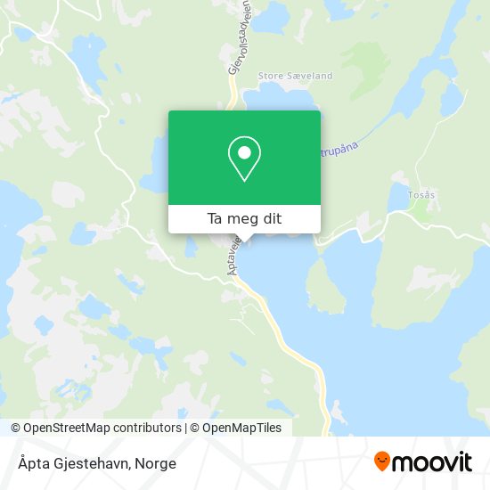 Åpta Gjestehavn kart