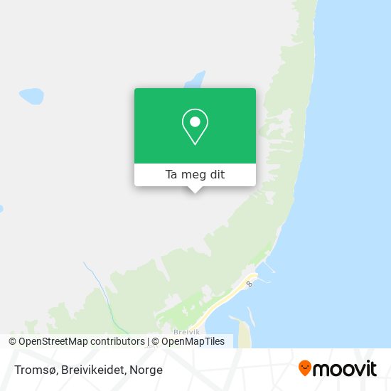 Tromsø, Breivikeidet kart
