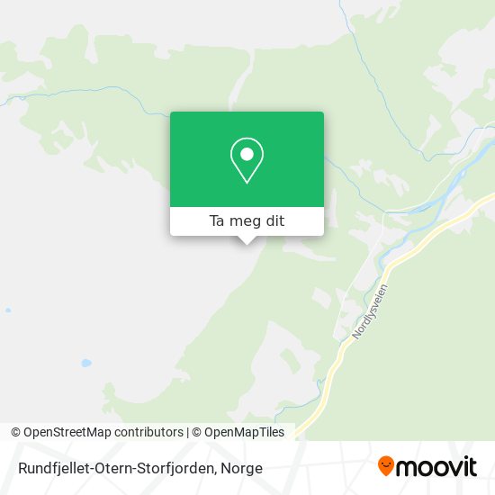 Rundfjellet-Otern-Storfjorden kart