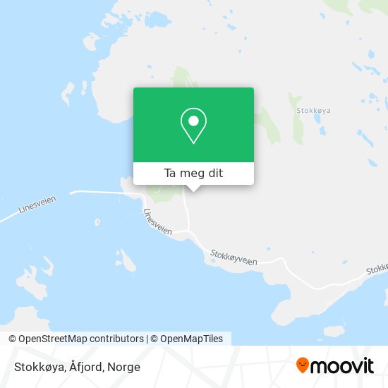 Stokkøya, Åfjord kart