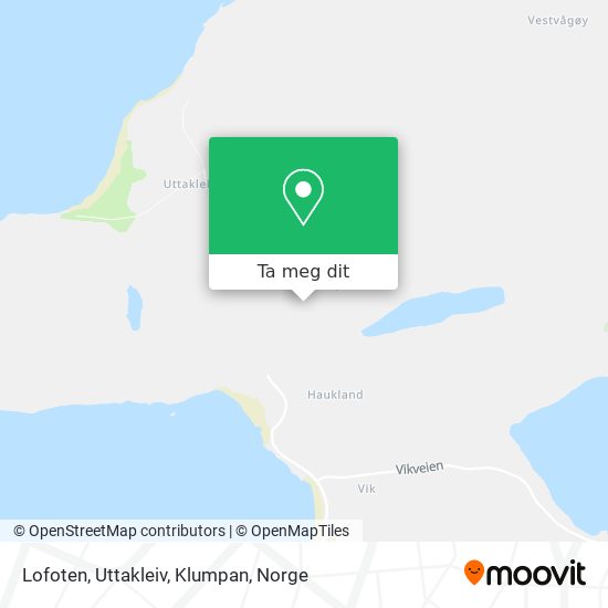Lofoten, Uttakleiv, Klumpan kart