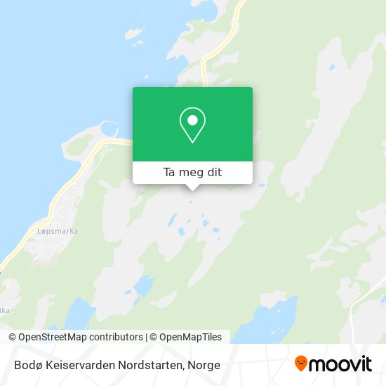 Bodø Keiservarden Nordstarten kart