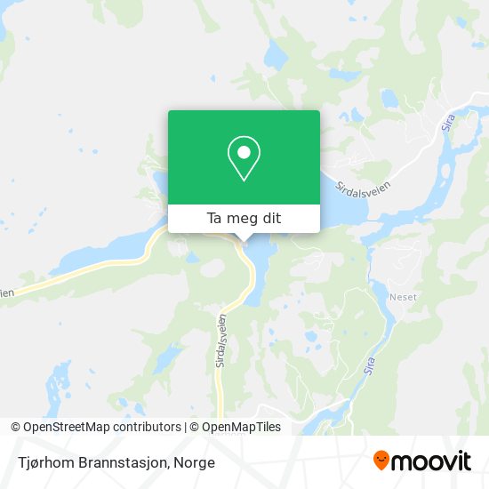 Tjørhom Brannstasjon kart