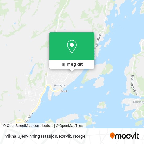 Vikna Gjenvinningsstasjon, Rørvik kart