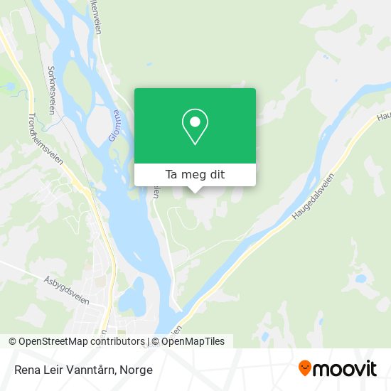 Rena Leir Vanntårn kart