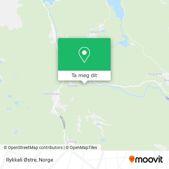 Rykkeli Østre kart