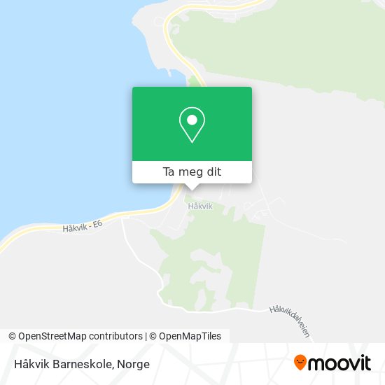 Håkvik Barneskole kart