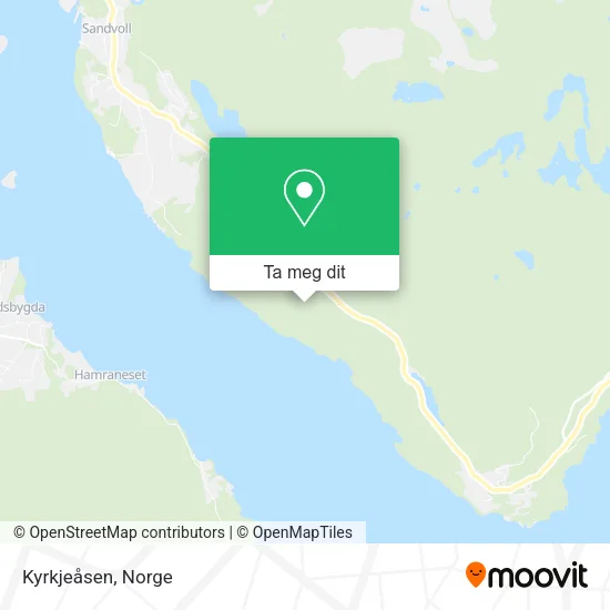 Kyrkjeåsen kart