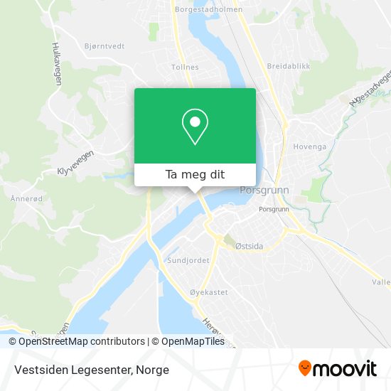 Vestsiden Legesenter kart