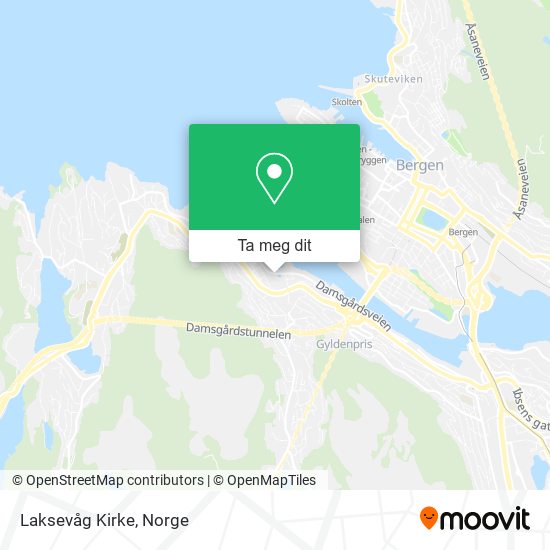 Laksevåg Kirke kart