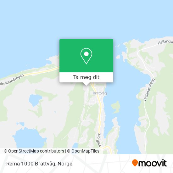 Rema 1000 Brattvåg kart