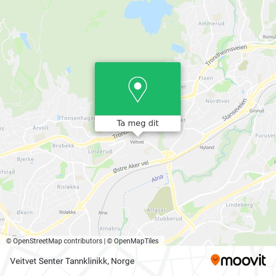 Veitvet Senter Tannklinikk kart