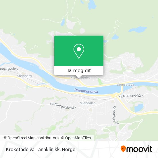 Krokstadelva Tannklinikk kart