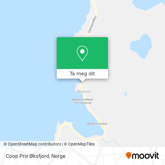 Coop Prix Øksfjord kart