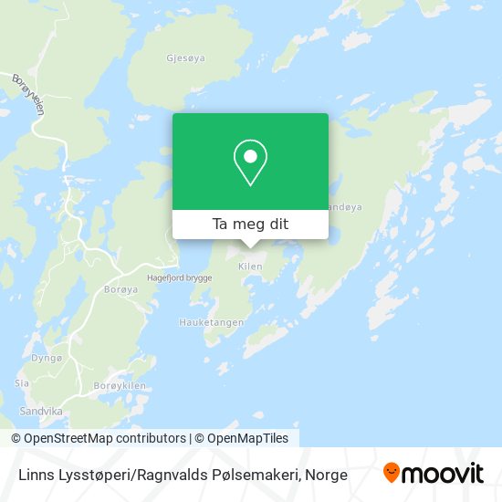 Linns Lysstøperi / Ragnvalds Pølsemakeri kart