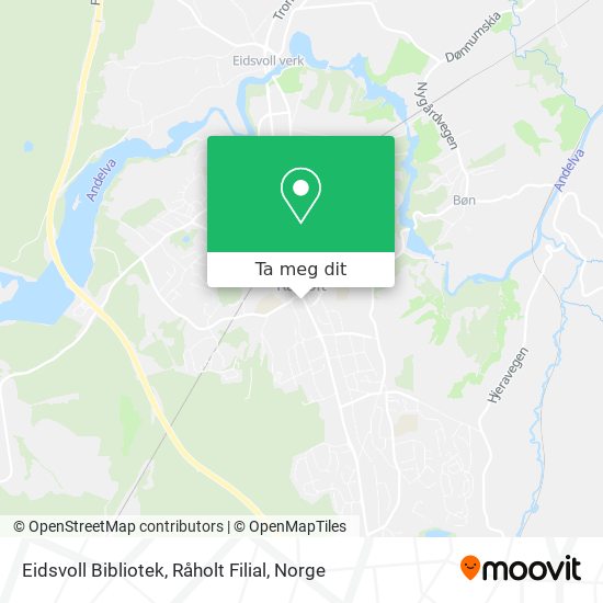 Eidsvoll Bibliotek, Råholt Filial kart