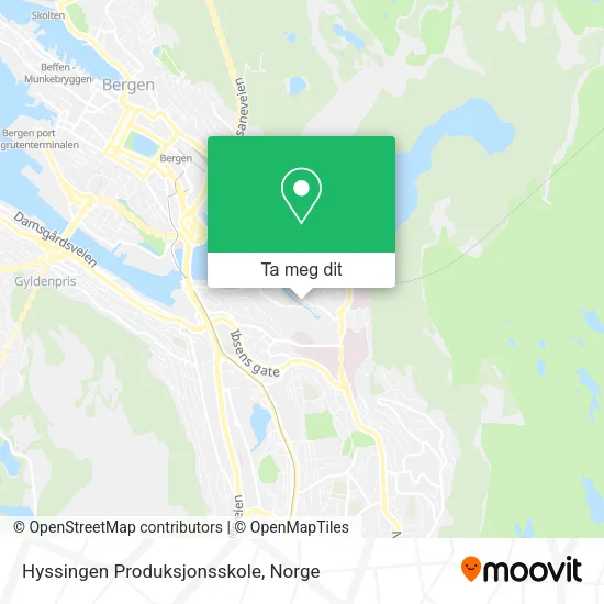 Hyssingen Produksjonsskole kart
